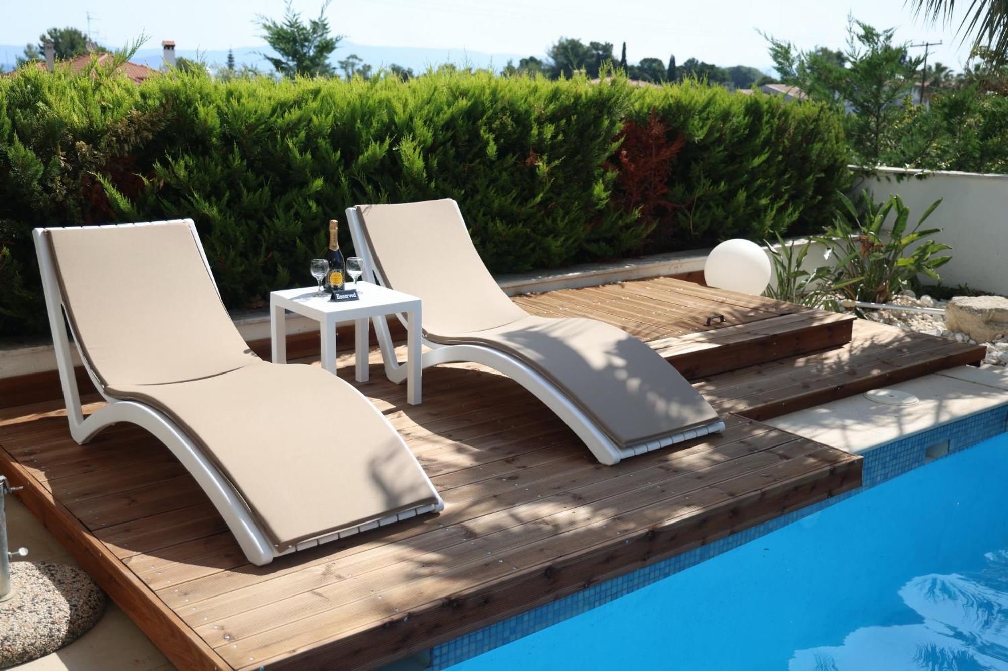 Villa Douglas - Private Pool, Bbq, 4Bdrms, View Pefkochori Dış mekan fotoğraf