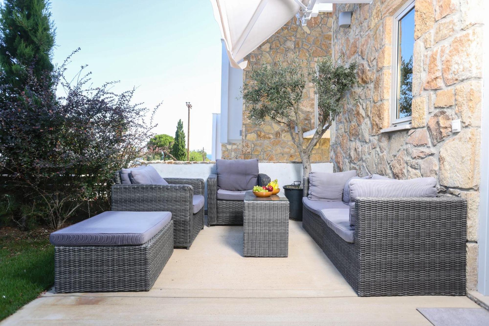 Villa Douglas - Private Pool, Bbq, 4Bdrms, View Pefkochori Dış mekan fotoğraf